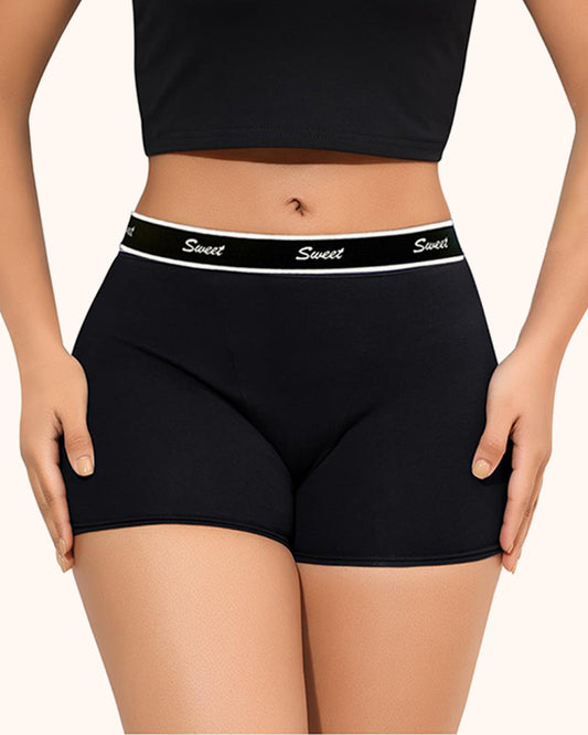 Women's Cotton High-waisted Boyshort Underwear 5-Pack