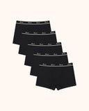 Women's Cotton High-waisted Boyshort Underwear 5-Pack