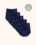 Lucky High-Waist Tummy Control Seamless Shaping Panties (5 Pack)