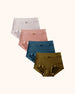 Brick Red+Military Green+Light Gray+Blue