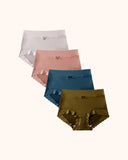 High-Waisted Luxe Ice Silk Briefs 4-Pack