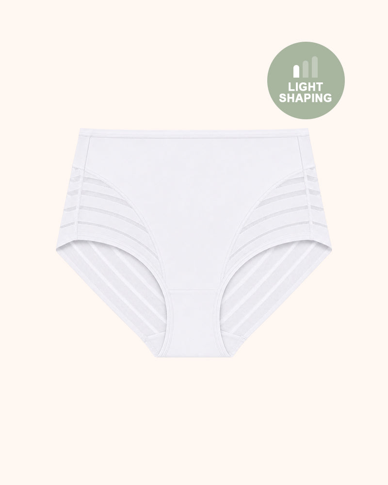 Invisible Stripe Lace Tummy Control Underwear