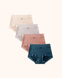 High-Waisted Luxe Ice Silk Briefs 4-Pack
