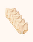 Seamless High Waist No Show Silky Briefs 5-Pack