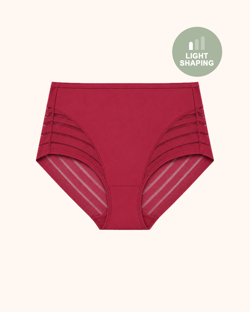 Invisible Stripe Lace Tummy Control Underwear