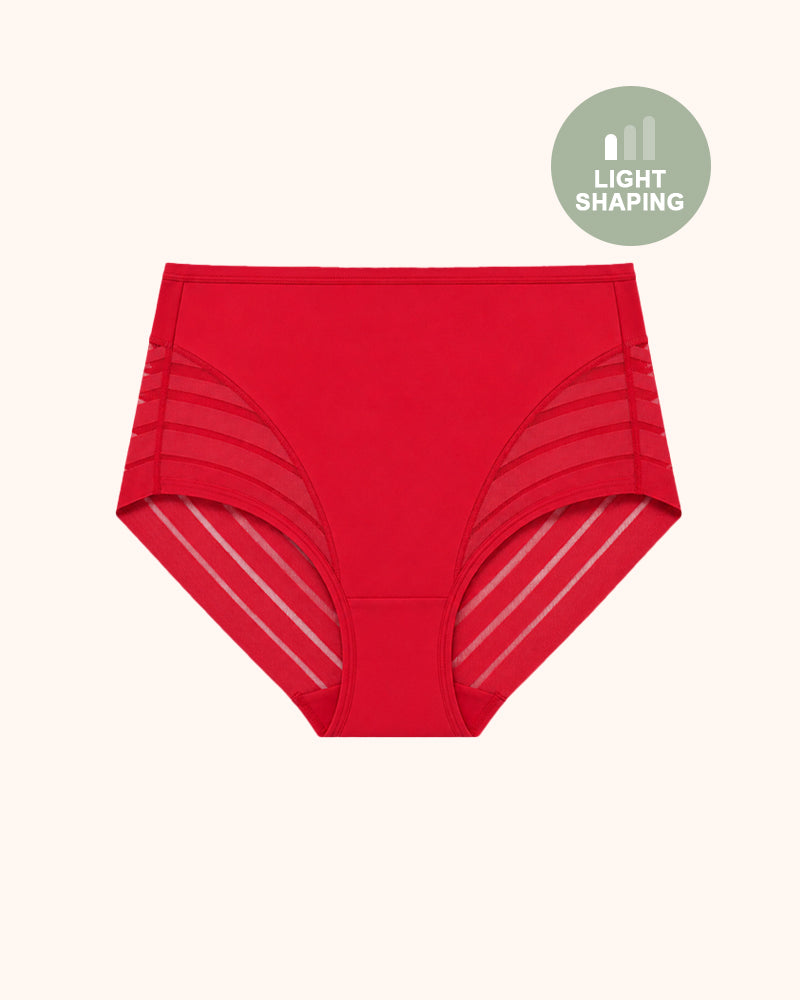 Invisible Stripe Lace Tummy Control Underwear
