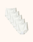 Seamless High Waist No Show Silky Briefs 5-Pack