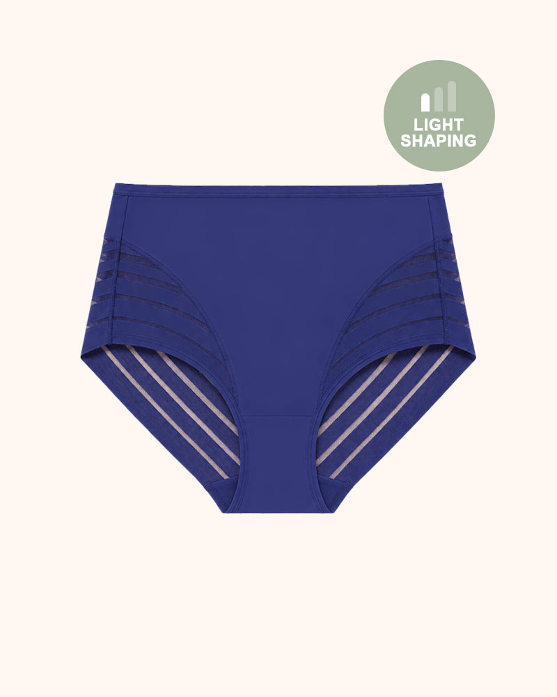 Invisible Stripe Lace Tummy Control Underwear
