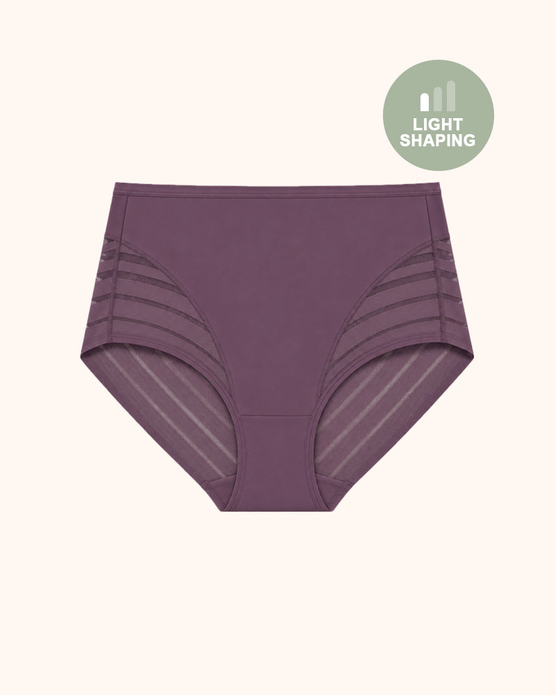 Invisible Stripe Lace Tummy Control Underwear