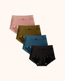 High-Waisted Luxe Ice Silk Briefs 4-Pack