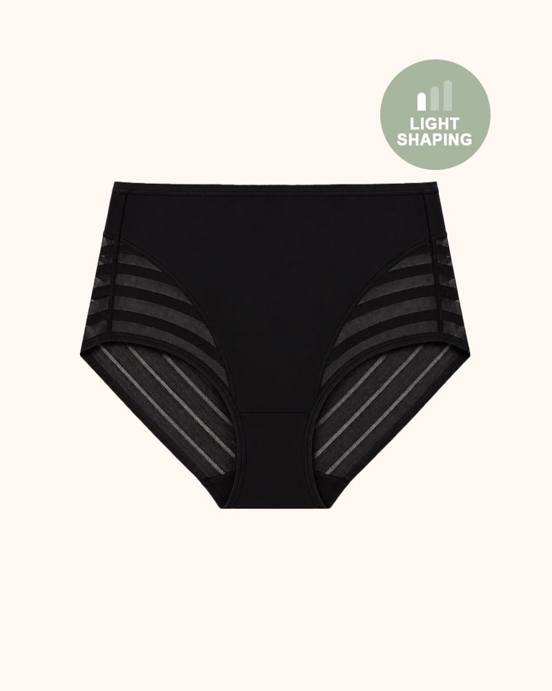 Invisible Stripe Lace Tummy Control Underwear
