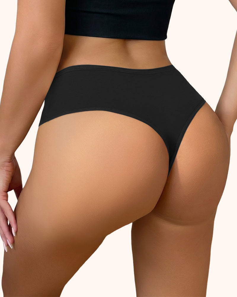 Women's High Waist Tummy Control Seamless Thongs