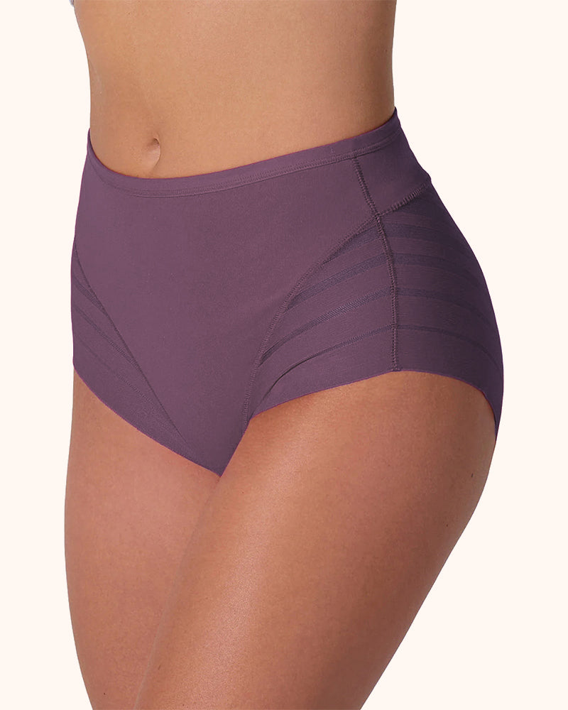Invisible Stripe Lace Tummy Control Underwear