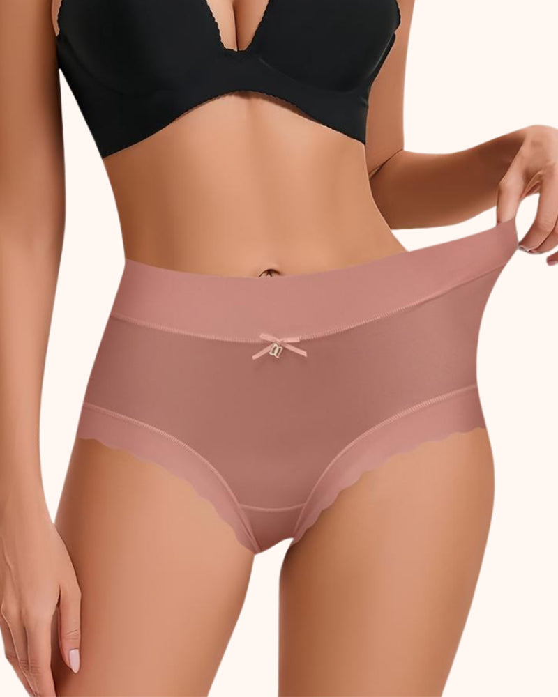 High-Waisted Luxe Ice Silk Briefs 4-Pack