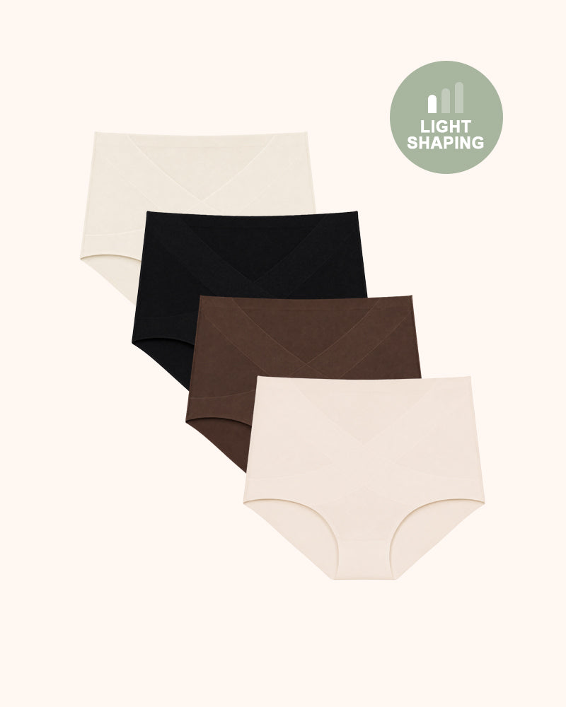 Seamless High-Waist Tummy Control Full Coverage Panties