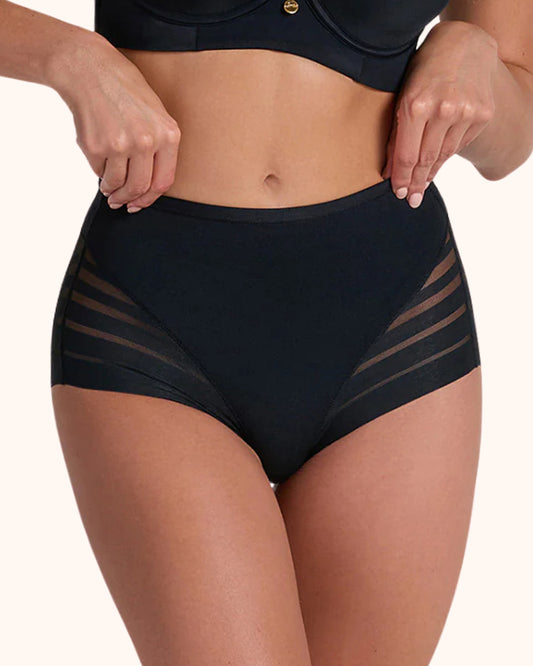 Invisible Stripe Lace Tummy Control Underwear