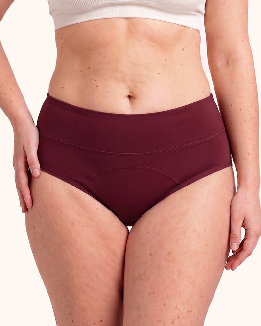 Leakproof High Waisted Menstrual Cotton Panties 3 Pack