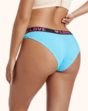 Women's Plain Letter Tape  Panties Set for Everyday Wear 6-Pack