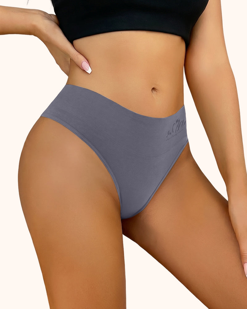 Women's High Waist Tummy Control Seamless Thongs