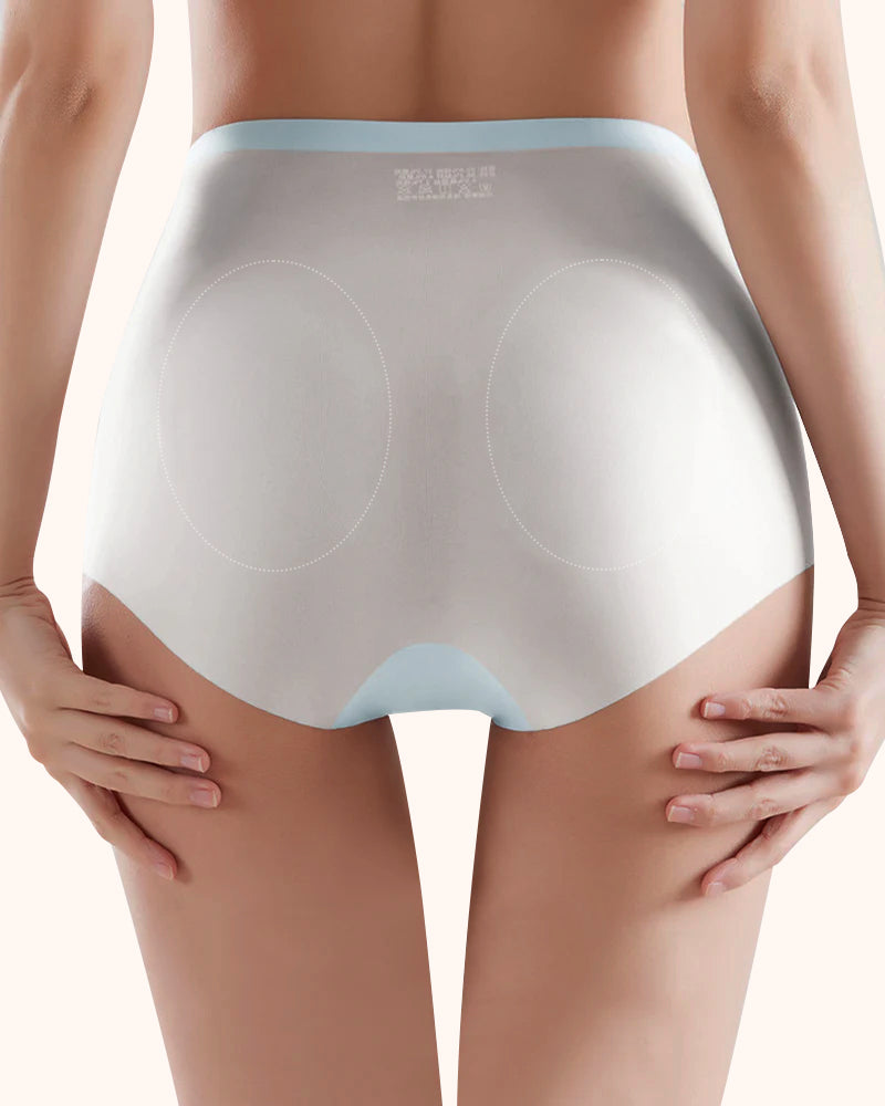 Seamless Ice-Silk High-Waist Tummy Control Panties