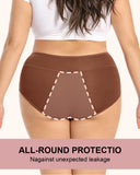 Anti Leak Period Panties Odor Control Ultra Absorbent For Women 5 Pack