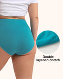 Women's Plus Size Cotton High Waisted Briefs 4-Pack