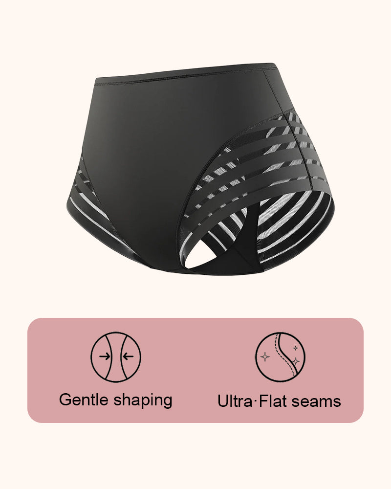 Invisible Stripe Lace Tummy Control Underwear