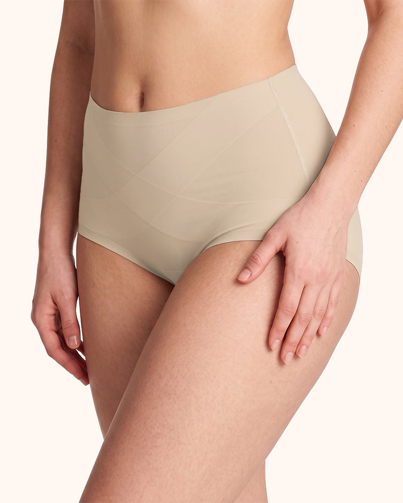 Seamless High-Waist Tummy Control Full Coverage Panties