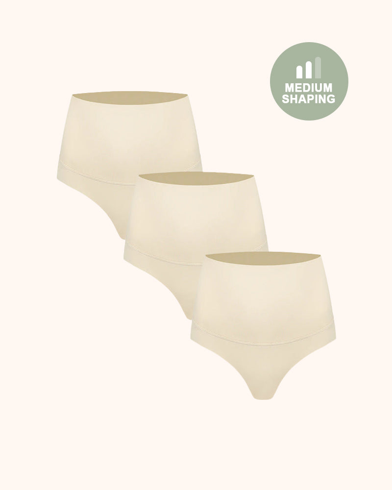 3-Pack High Waisted Tummy Control Briefs