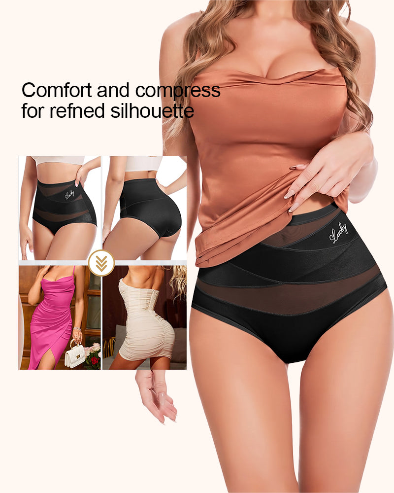 Lucky High-Waist Tummy Control Seamless Shaping Panties (5 Pack)