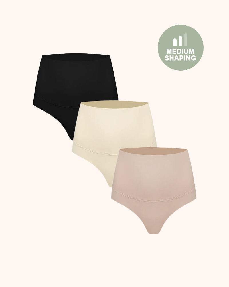 3-Pack High Waisted Tummy Control Briefs