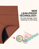 Anti Leak Period Panties Odor Control Ultra Absorbent For Women 5 Pack