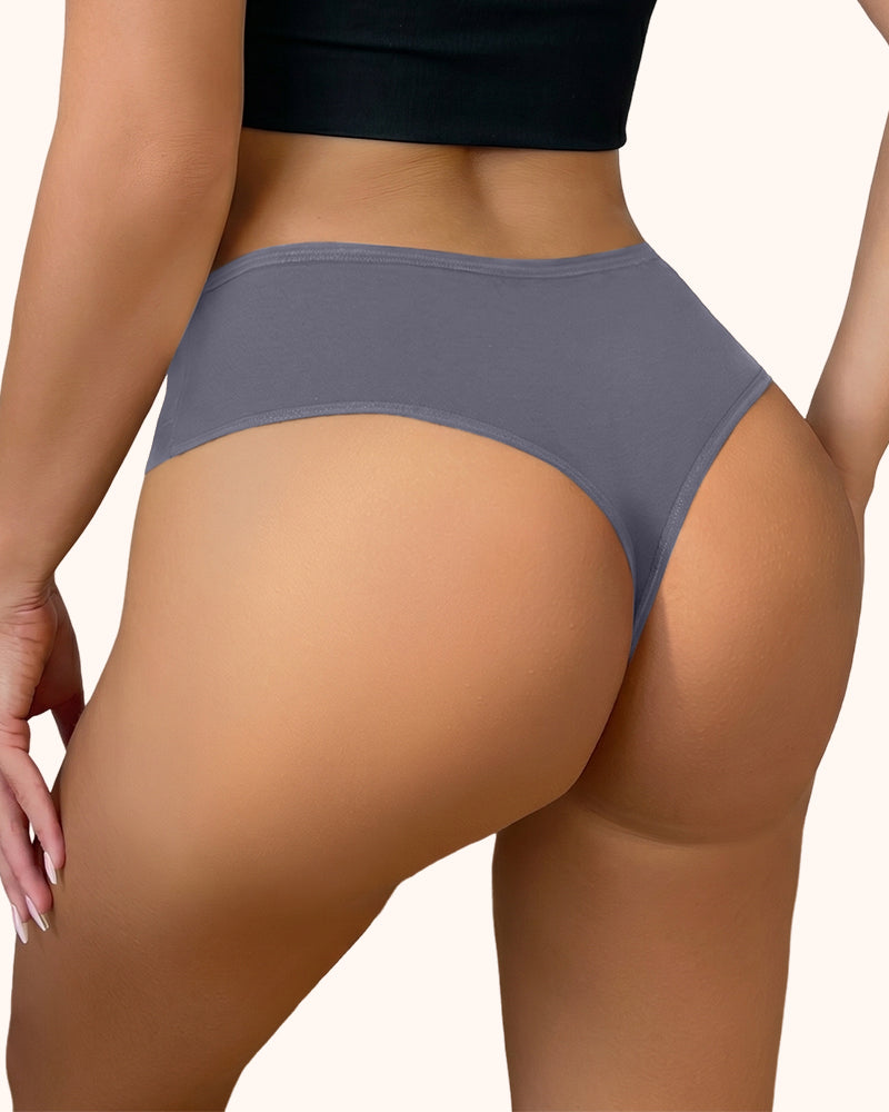 Women's High Waist Tummy Control Seamless Thongs